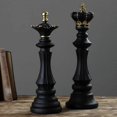 thumbnail image 4 of Nordic Resin International Chess Piece Sculpture Ornament Statue Home Art Decor Zekai, 4 of 5