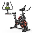 thumbnail image 1 of Bicicleta Fija Estática para Spinning SQUATZ, Disco de 14 Kg, Pantalla LCD, Asiento Y Manubrio Ajustables, 8 Niveles de Resistencia, Ejercicio Cardio en Casa, 1 of 7