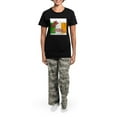 thumbnail image 4 of CafePress - FIN Irish Merry Christmas Women's Dark Pajamas - Women's Short Sleeve Print T-Shirt and Pants Dark Cotton Pajama Set, 4 of 7