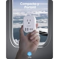 thumbnail image 3 of Adaptador de Enchufe LENCENT Inglés Blanco con 4 Salidas CA, 2 USB-C y 2 USB-A para Viaje a Reino Un, 3 of 7