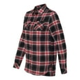 thumbnail image 2 of Burnside - Women's Yarn-Dyed Long Sleeve Flannel Shirt - 5210, 3XL, Red, 2 of 5