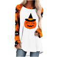 thumbnail image 1 of Blusa suelta informal de manga larga con cuello redondo para mujer, camisas con estampado de Halloween Fridja  fjkfkj2385, 1 of 5
