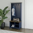 thumbnail image 7 of Twin Star Home Hall Tree with Storage Bench in Insignia Blue, 7 of 7
