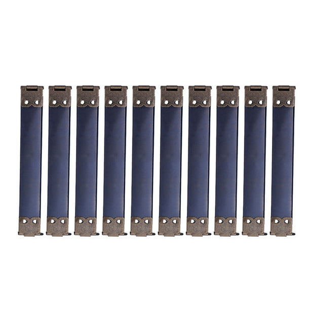 100 UNIDS 10 Cm Marcos Flexibles Internos de Metal Clips de Resorte de Reemplazo de Bricolaje Bisagras de Bolso para Monedero Bolso de Cierre - Verde Oscuro