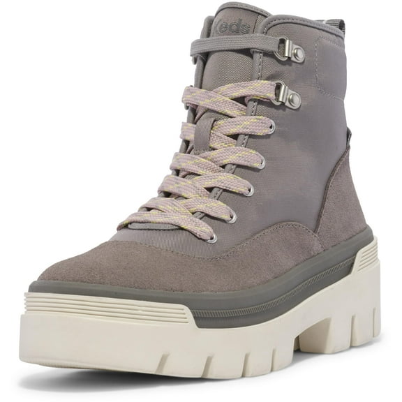 Keds Women's Soho Fashion Boot, Grey Nylon/Suede, 6.5