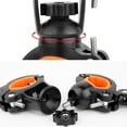 thumbnail image 4 of Langgg 360 Rotation Bicycle Mount Road Bike Headlight Flash Light Lamp Holder Handle Light Holder 22-30mm Black Orange, 4 of 9