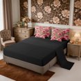 thumbnail image 4 of Manfei Vintage Leopard Print 7-Piece Twin Bedding,Rustic Flowers Bedding Comforter Set,Reversible, 4 of 6