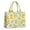 Yellow Lemon Fruit-1, variant on Large Capacity Tote Bag,Yellow Lemon Fruit Flowers White Pattern Handbag Fashion Luxury Tote Bag,15.7"x13"x 5.1" Inches,Laptop Compatible