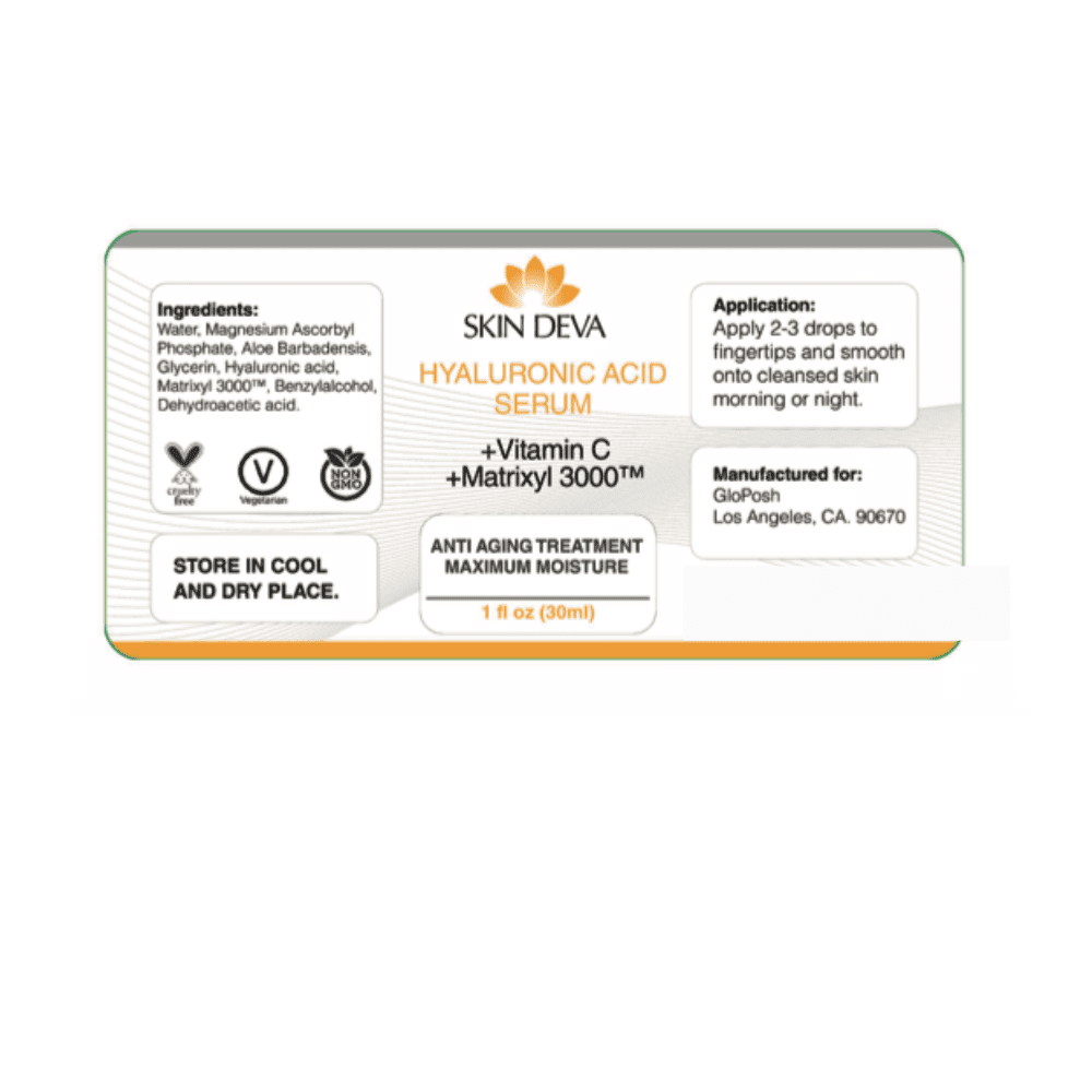 Skin Deva Vitamin C, E, Ferulic Antioxidant Serum + 20% Argireline Serum with Matrixyl 3000 Pure Hyaluronic Acid Serum (PACK OF 2)