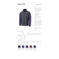 thumbnail image 2 of Sport-Tek JST61 Mens Colorblock Wind Jacket - Graphite Grey/ True Navy/ White - S, 2 of 2