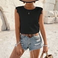 thumbnail image 5 of Babysbule Women's Lace Trim Sleeveless Tank Top Open Back V-Strap Casual Summer Blouse for Daily Dating Vacation and Party Wear, 5 of 5