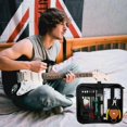 thumbnail image 3 of 23PCS Guitar Repair Kit Guitar Maintenance Tools Guitar Setup Kit with Guitar Picks String Ruler Guitar Wrench for Guitar Ukelele Bass Instruments, 3 of 4
