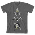 thumbnail image 6 of Justice League Aquaman Batman Flash Inside Logos Boy's Charcoal T-Shirt-XS, 6 of 7