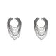 thumbnail image 4 of Qarigey Gargantilla de cadena de Metal de lujo, Maxi collar étnico, moda larga multicapa, joyería para banquete, fiesta de baile de boda Negro 2Conjunto, 4 of 6