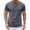 Dark Gray #02, variant on Men's Solid Henley Short Sleeve T-Shirt, Partial Button Notch Neck Casual Summer Pullover Top M