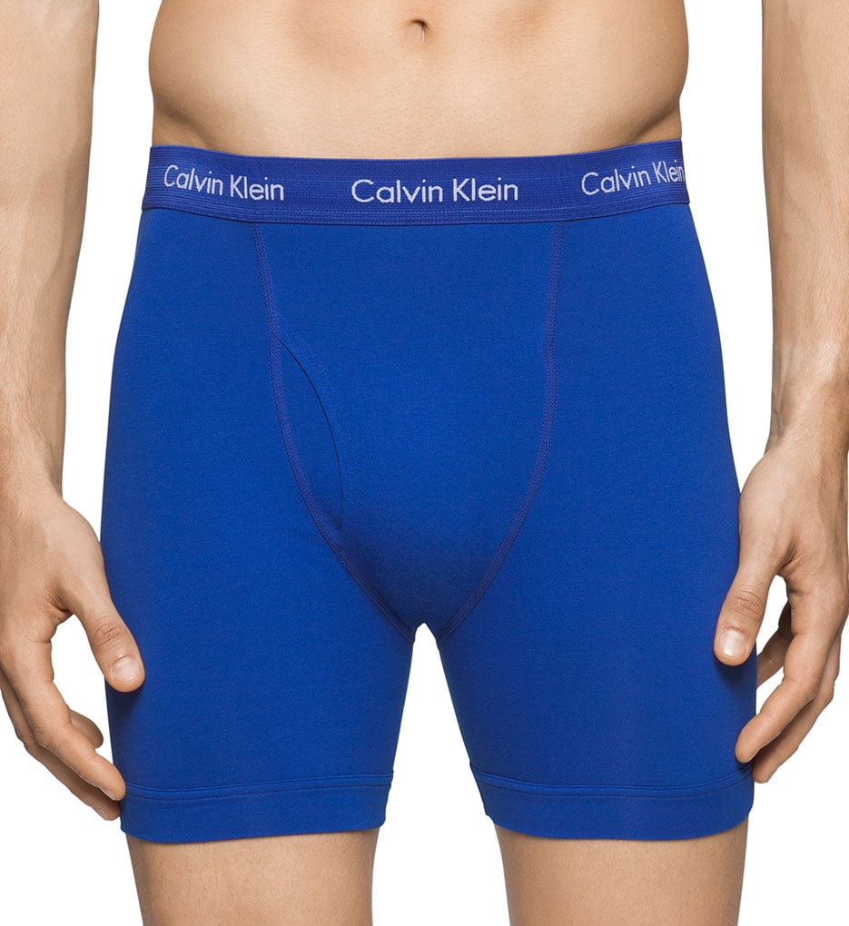 Calvin Klein Men's Cotton Stretch Boxer Briefs - 3 Pack, Black