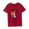 thumbnail image 4 of Camiseta para mujer, trajes de verano, camiseta con cuello redondo para mochilero, viaje deportivo, calle Rojo, 4 of 7