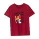 thumbnail image 4 of Camiseta de verano con cuello redondo para mujer, ropa de calle, camiseta con cuello redondo para Trip Street Rojo, 4 of 7