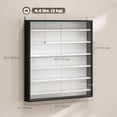 thumbnail image 3 of HOMCOM 7-Storey Wall Shelf Display Cabinet, Shot Glass Display Case, 3 of 10
