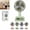 C, variant on Retro Portable Table Fan, 100-Speed Digital Display, 90° Tilt USB Rechargeable Desk Fan with 1200mAh Battery, Compact Cooling Fan for Desktop, Office, Bedroom & Travel