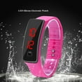 thumbnail image 2 of Reloj de Pulsera LED,Correa de Silicona Deportiva Reloj de Pulsera Digital de 12 Horas con Pantalla Electrónica(Rosa) Ecomeon no, 2 of 5