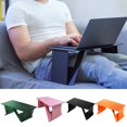 thumbnail image 2 of Hyasfey Laptop Stand Space-saving Foldable Computer Support Stand Adjustable Small Laptop Desk for Home Bedroom, 2 of 8