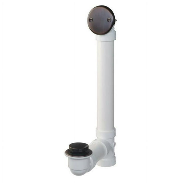 Plumb Pak K630PVCVB Verrou de Pied 1.5 Pouces avec Tuyau en PVC Bronze Huilé