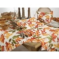 thumbnail image 4 of Fennco Styles Warm Embroidered Autumn Leaves Cotton Tablecloth for Thanksgiving, Banquets, Family Gathering and Special Occasion, 4 of 6