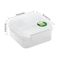 thumbnail image 3 of Stackable Divided Lunch Box Bento Container Double Layer Leakproof Microwave Safe Compartment Meal Prep Container for Office Campus, 3 of 5