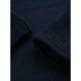 thumbnail image 7 of Capreze Men's Wrap Robe Long Sleeve Bath Robes Hoodie Dressing Gown Full Length Pajamas Fleece Nightwear Navy Blue 5XL, 7 of 7