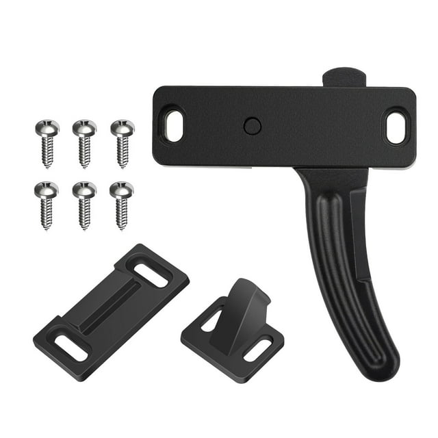 TAPDRA RV Screen Door Inside Latch Replacement Right Handle Aluminum Alloy Black for Travel Trailer Camper Motorhome Enhanced Security