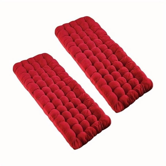 2-Pack Heavy-Duty 3" Camping Cot Mattress Pad, Thick Portable Foldable Sleeping Pad with Grip Bands for Camping, RV, Beach, Backpacking - Compact, Durable Travel Bedding