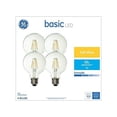thumbnail image 3 of GE Basic 4-Pack 60 W Equivalent Warm White G25 LED Decorative Light Bulbs, 3 of 4