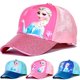 thumbnail image 2 of Sombrero de red de dibujos animados de Anime para niños, con visera gorra de béisbol, protector solar al aire libre, princesa Elsa de Frozen, regalo Kawaii, Verano Fivean unisex, 2 of 2