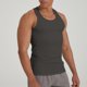 thumbnail image 1 of pstuiky Camiseta sin mangas para hombre, Camiseta deportiva de color liso acanalada de alta elasticidad para hombre, cuello redondo, tirantes para el hombro, musculosa Camisas para hombres m, 1 of 4