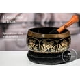 thumbnail image 2 of MEINL Sonic Energy Ornamental Series Singing Bowl with Mallet, Cushion Ring, and Display Box, 10.5cm Black, 2 of 6