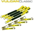 thumbnail image 3 of VULCAN Car Tie Down - Flat Hooks - Lasso - 2 inch x 96 inch - 4 Pack - Classic Yellow - 3300 Lbs SWL, 3 of 9