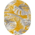 thumbnail image 1 of Unique Loom Blossom Botanical Area Rug 7' 10 x 10' Rectangular Yellow/Ivory, 1 of 1