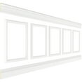 thumbnail image 3 of Ekena millwork 94 1/2"L (Adjustable 40"H to 44"H) Ashford Square Panel Traditional Wainscot Paneling Kit, 3 of 10