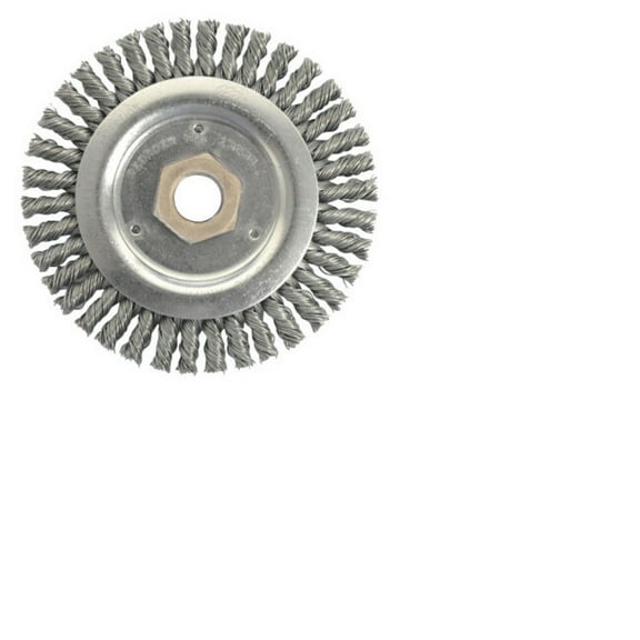 Weiler Wire Wheel Brush,4-1/2 In.,3/16 In. W 94043