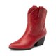 thumbnail image 1 of Botines Vaqueros de Mujer DREAM PAIRS Rojos Talla 9, 1 of 8