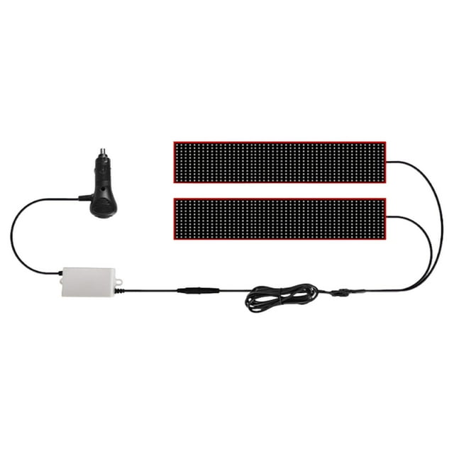 Miulika Cars Devil Eyes Light Soft Screen LED Signs for Automotive Window Truck Split 80x80x16.6cm