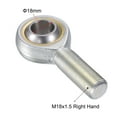 thumbnail image 3 of Uxcell Roulement d'Extrémité de Tige Auto-Lubriqué Raccord Fileté Mâle Droit 18mm, 3 of 6
