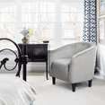 thumbnail image 6 of Yaheetech Velvet Upholstered Accent Chair for Livingroom, Gray, 6 of 9