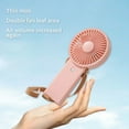 thumbnail image 5 of Newxiaaa Mini Handheld Fan Battery Operated Hands Free Bladeless Fan Hotsales Tent Fans For Camping Hanging Portable Neck Fan for Cooling Bedroom (Pink,White,Green), 5 of 8