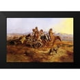 thumbnail image 2 of Russell, Charles Marion 14x11 Black Modern Framed Museum Art Print Titled - Indian Women Moving, 2 of 5