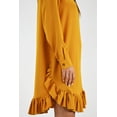thumbnail image 4 of Vestido con Olán Roman Fashión Juvenil 1270 Mostaza, 4 of 6