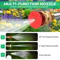 thumbnail image 2 of 500 PSI Cordless Pressure Washer for 12V Battery,Portable Handheld Power Washer , 2 Batteries, 3-in-1 Swivel Nozzle, 16.41FT Hose,for Car Yard Fence Wall Cleaning and Garden, 2 of 12