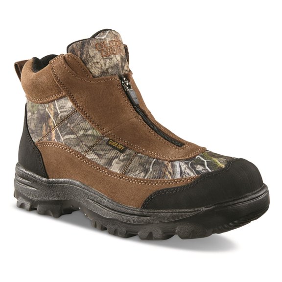 Guide Gear Men's Silvercliff II Mid Waterproof Hiking Boots Mossy Oak Country DNA 11.5 2E (Wide)