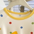 thumbnail image 5 of WUANDIXFA Toddler Pajamas 1-10 Years Cotton Cute Summer Fall Short Sleeve Shirts Pant Casual Outfit Baby Girl Pajamas,Red,4-5 Years, 5 of 7